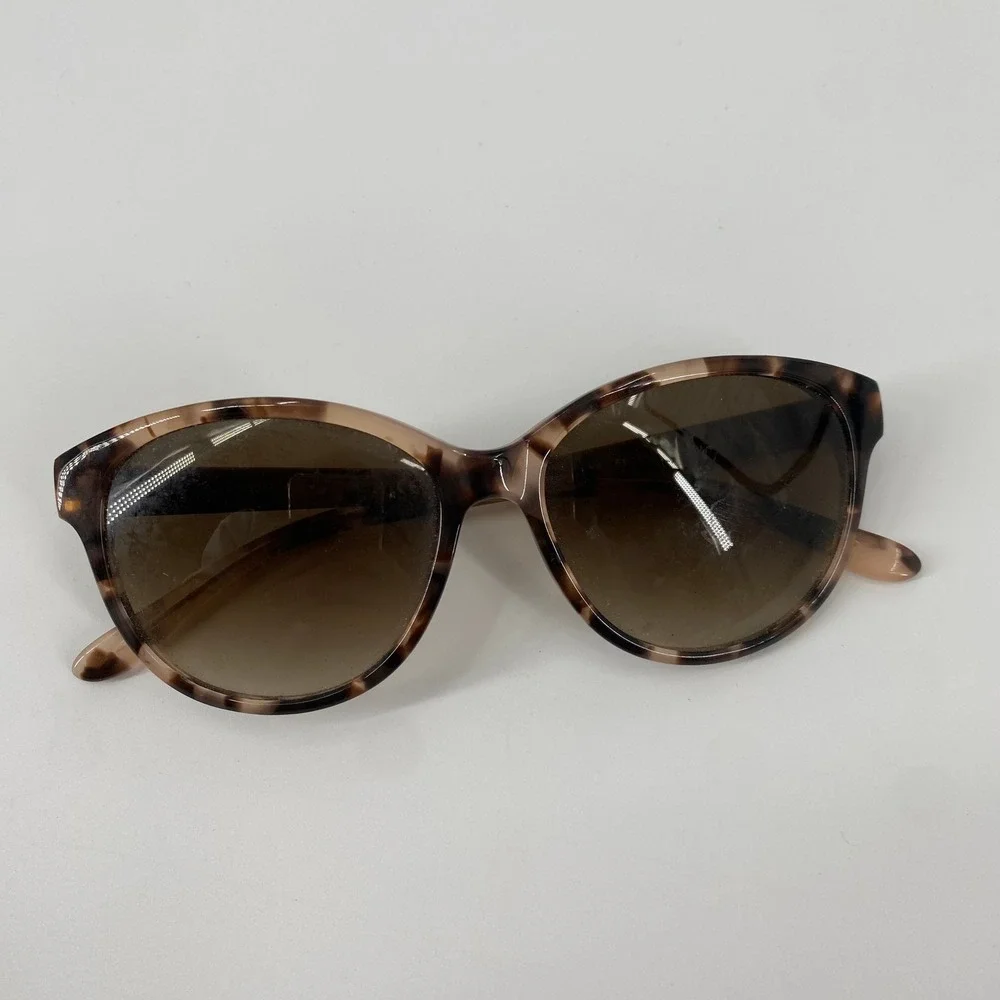 Kate Spade Womens OS Pink Tortoise Gold Arm Cat Eye Sunglasses